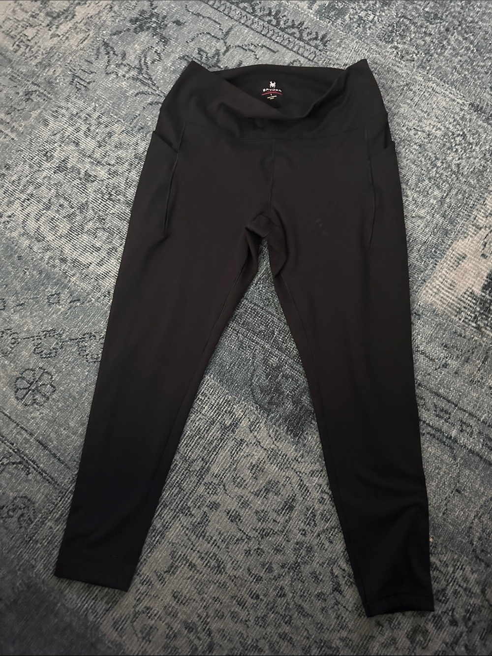 Spyder Black Active Logo Performance Bottoms